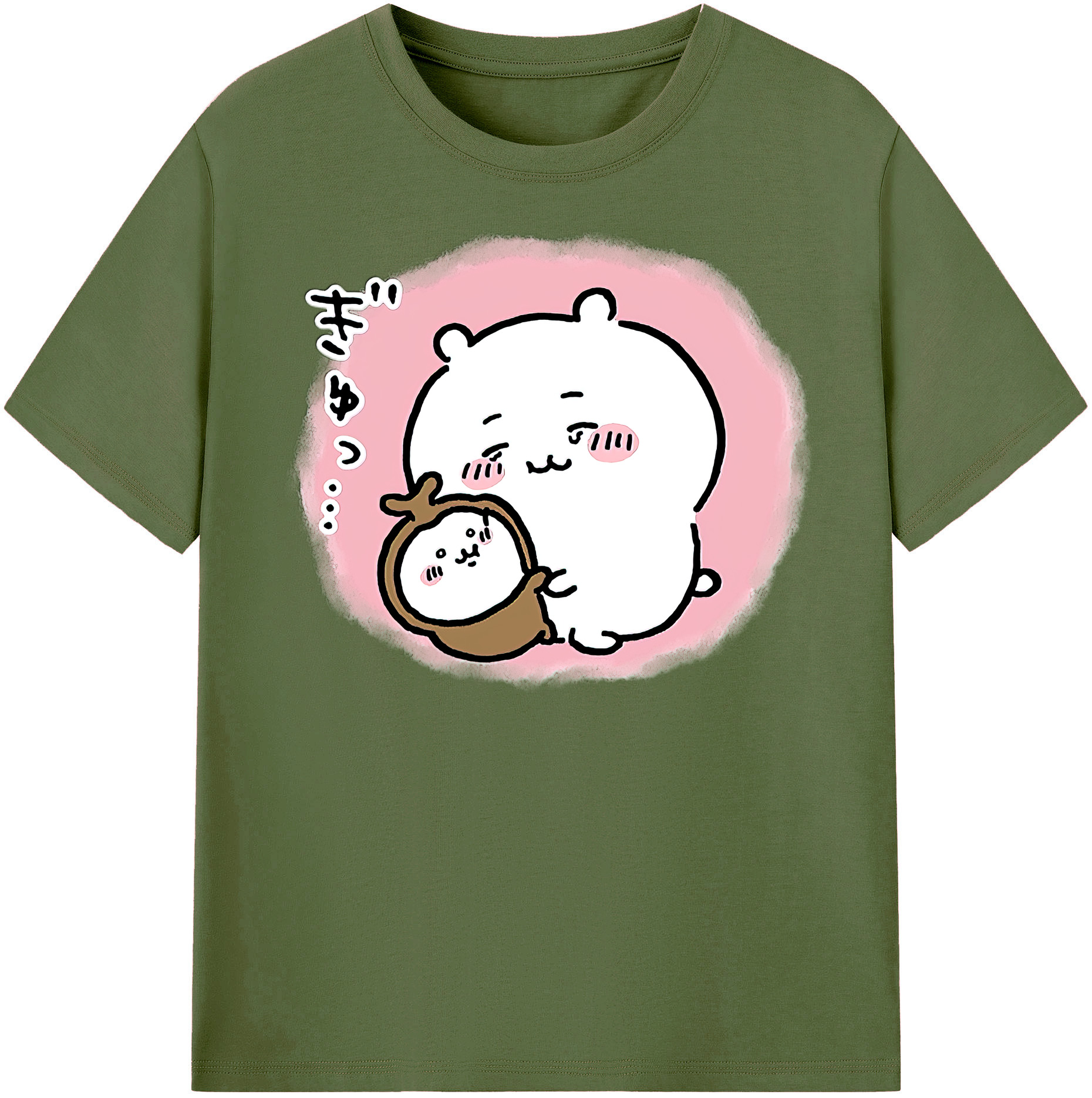 （画像用） ちいかわ ちいかわ Chii-kawa chiikawa 綿100％半袖Tシャツ（フロントプリント）
